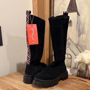 FARM Rio Black Over the Knee Boots